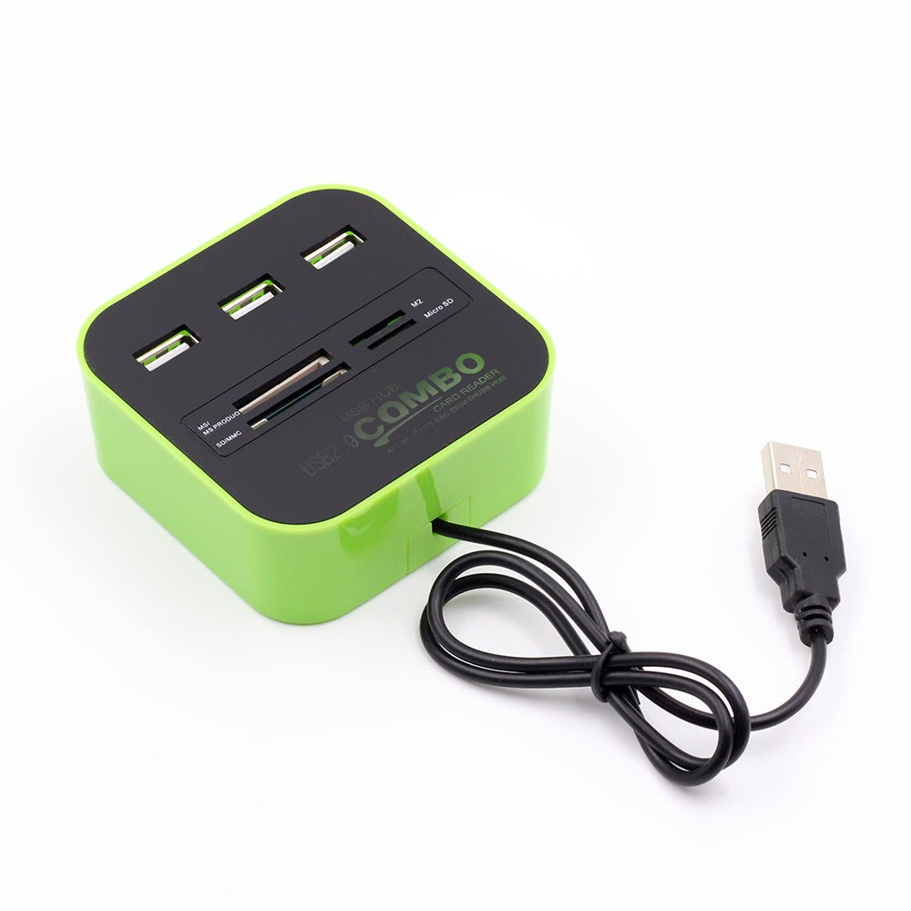 TechLink USB 2.0 All-In-One Hub and Card Reader Combo